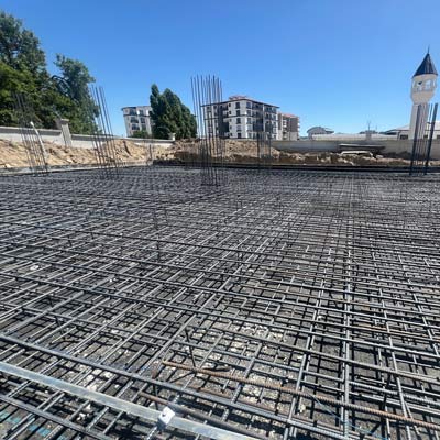 rebar mesh for industrial or commercial slab